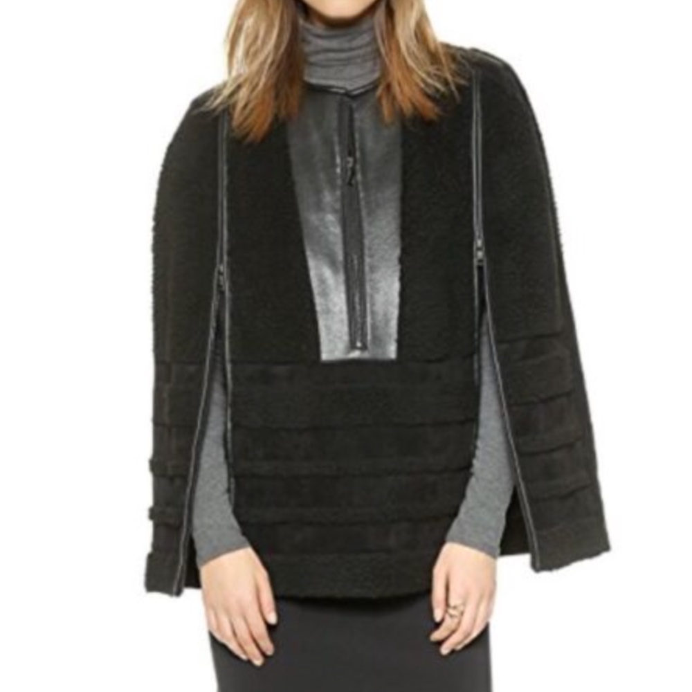 BCBG MaxAzria Runway "Marique" Cape - M/L